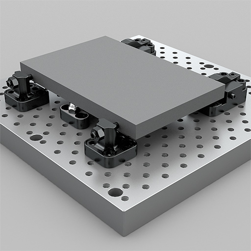 Mesa Modular o Placa de Fijación Modular para utillajes modulares fabricados en España por Utillajes Legazpi